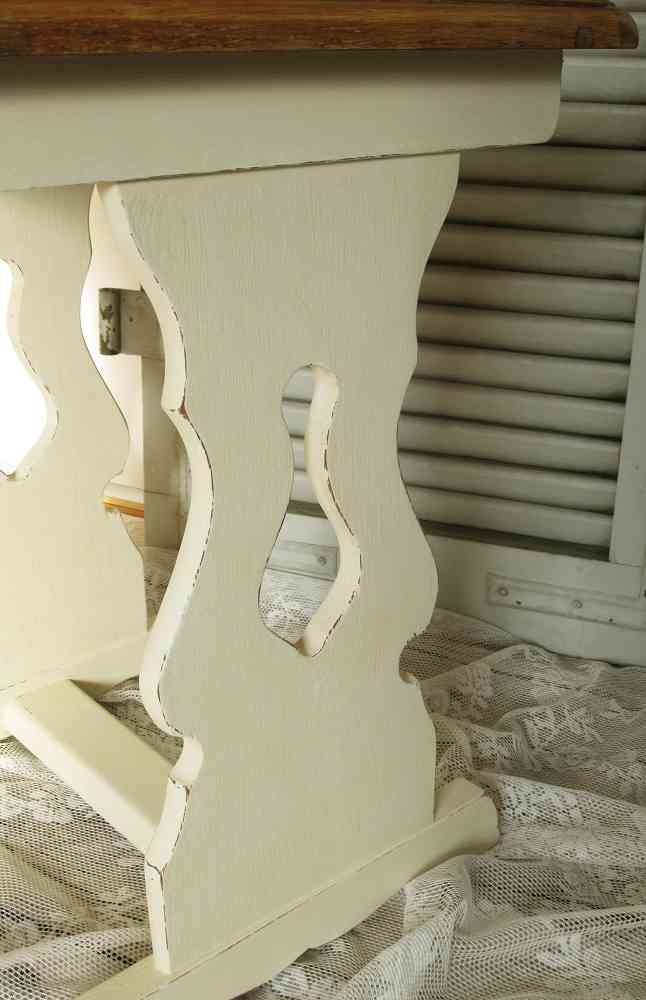 Beistelltisch eckig shabby BLUE COTTAGE k-IMG_5389 kleiner Beistelltisch Eiche massiv shabby chic BLUE COTTAGE