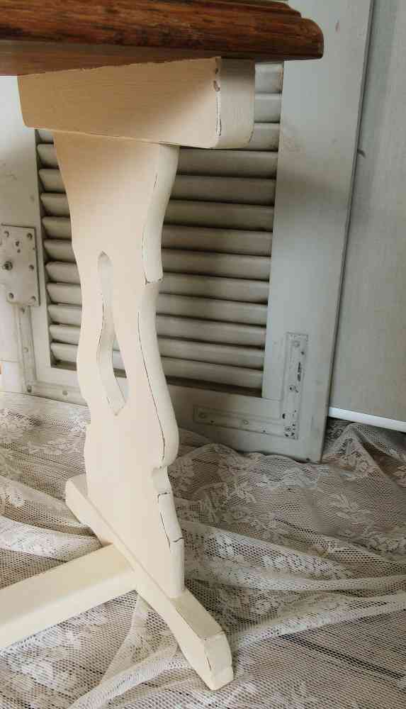 Beistelltisch eckig shabby BLUE COTTAGE k-IMG_5390 kleiner Beistelltisch Eiche massiv shabby chic BLUE COTTAGE