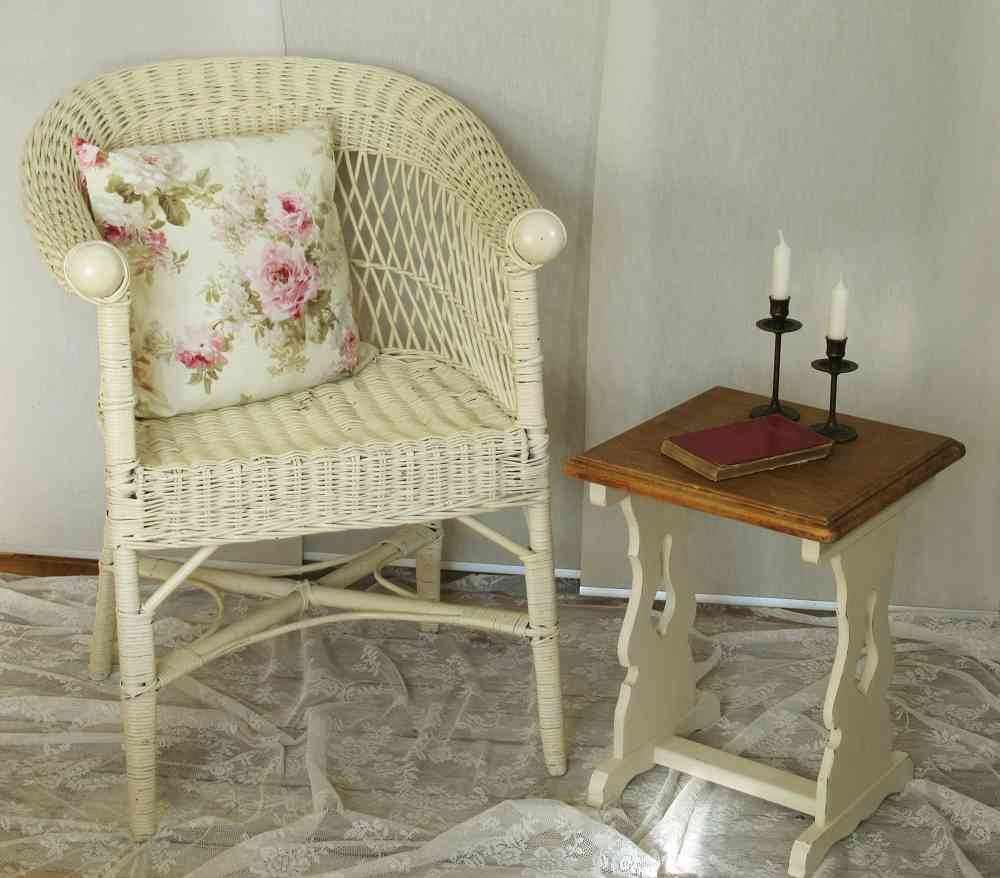 antiker Korbsessel Jugendstil - BLUE COTTAGE shop