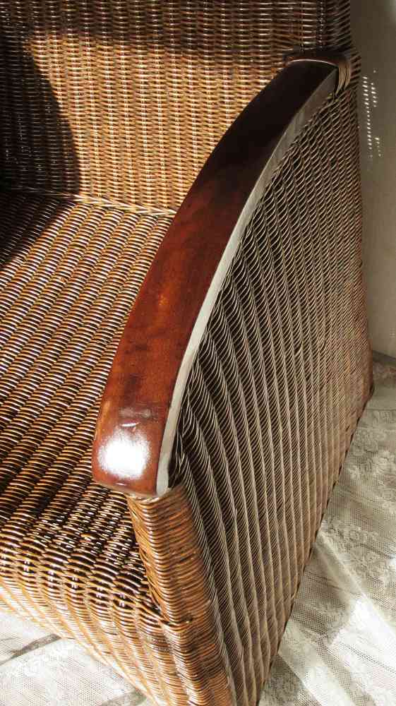 Rattansessel dunkel Holz k-IMG_5207 eleganter Rattansessel Armlehnen Holz BLUE COTTAGE