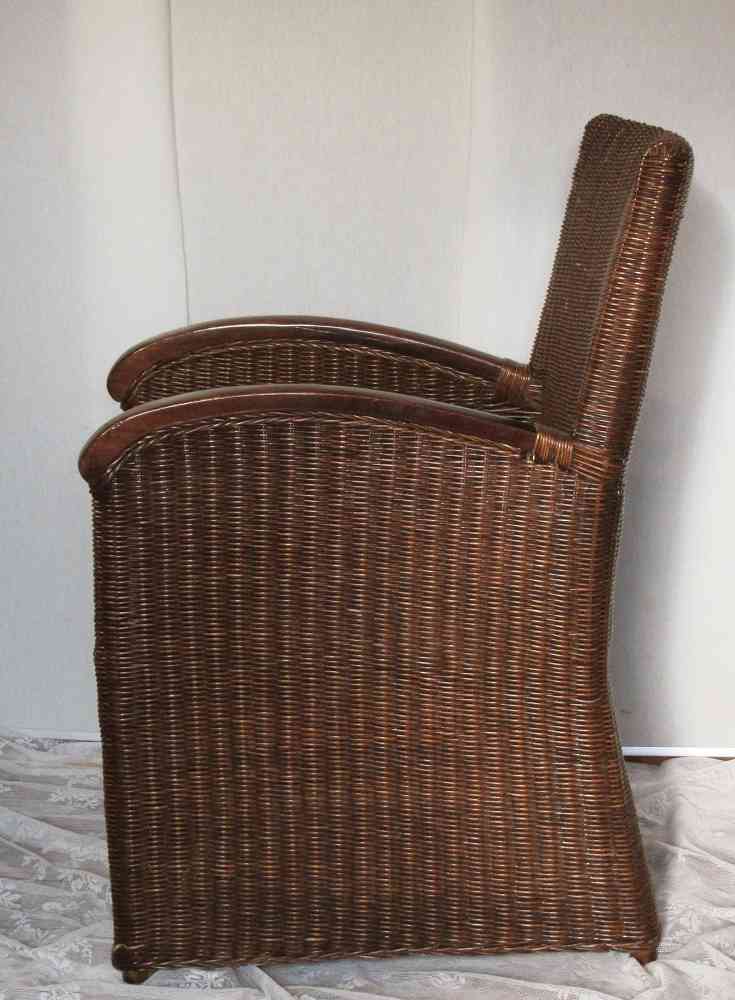 Rattansessel dunkel Holz k-IMG_5210 eleganter Rattansessel Armlehnen Holz BLUE COTTAGE
