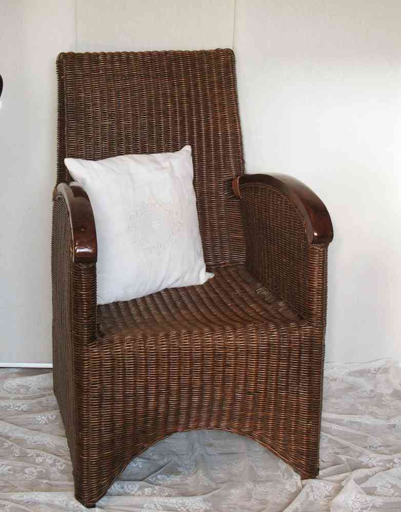 Rattansessel dunkel Holz k-IMG_5212 eleganter Rattansessel Armlehnen Holz BLUE COTTAGE