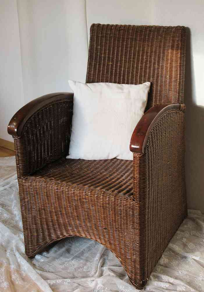 Rattansessel dunkel Holz k-IMG_5215 eleganter Rattansessel Armlehnen Holz BLUE COTTAGE
