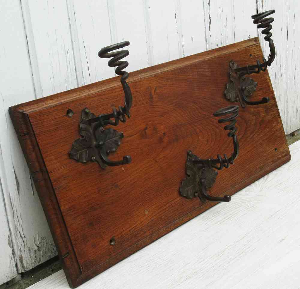 antike Garderobe Massivholz Schmiedeeisen BLUE COTTTAGE k-IMG_2250 antike Garderobe Frankreich BLUE COTTAGE