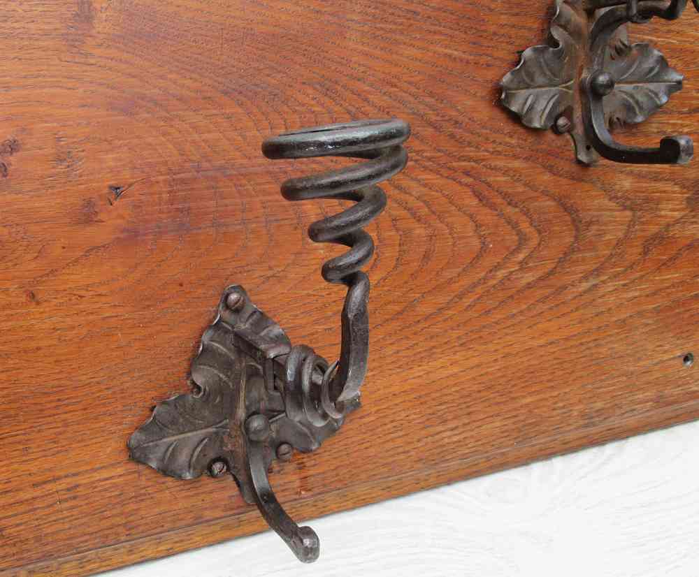 antike Garderobe Massivholz Schmiedeeisen BLUE COTTTAGE k-IMG_2253 antike Garderobe Frankreich BLUE COTTAGE