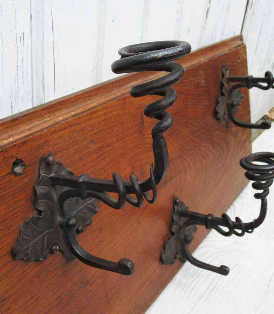 antike Garderobe Massivholz Schmiedeeisen BLUE COTTTAGE k-IMG_2255 antike Garderobe Frankreich BLUE COTTAGE