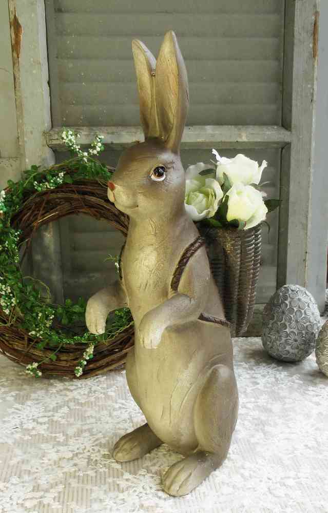 großer Osterhase mit Korb BLUE COTTAGE k-IMG_6030 großer nostalgischer Osterhase mit Korb BLUE COTTAGE