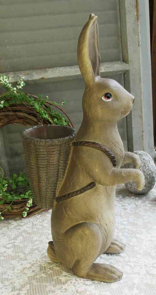 großer Osterhase mit Korb BLUE COTTAGE k-IMG_6032 großer nostalgischer Osterhase mit Korb BLUE COTTAGE