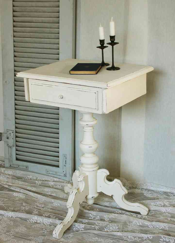 alter Nähtisch shabby chic BLUE COTTAGE k-IMG_7108 zauberhafter antiker Nähtisch Beistelltisch BLUE COTTAGE