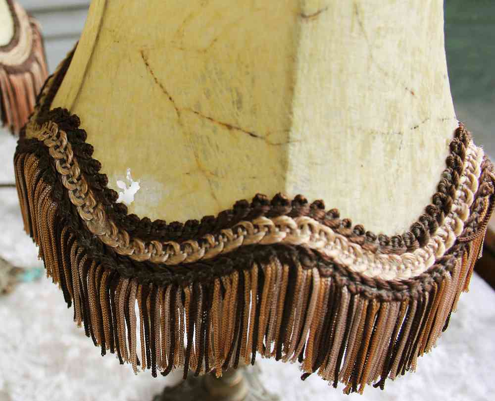 2 St. alte Nachttischleuchten BLUE COTTAGE k-IMG_7311 PAAR Nachttischleuchten Messingfuß Pergamentschirm BLUE COTTAGE