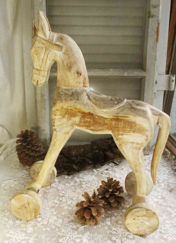 Holz Pferd V1 - Gelasertes Deko-Element 5-40cm, Höhe 29cm