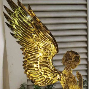 großer Engel Metall antik-goldfarben BLUE COTTAGE