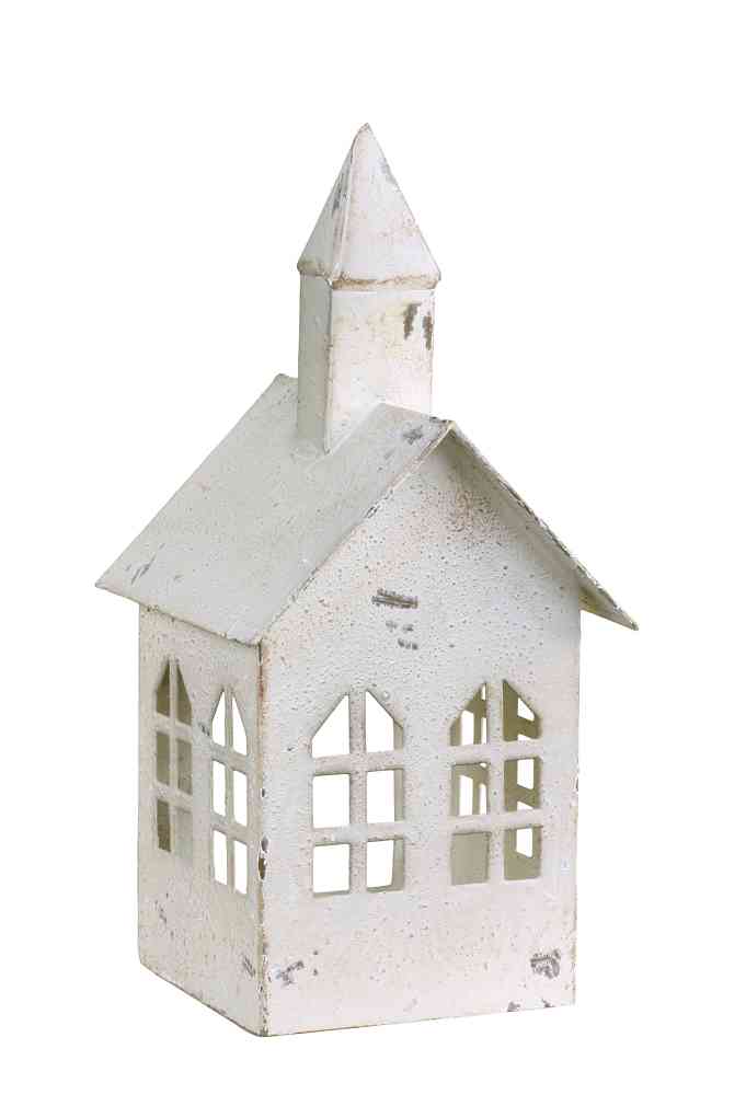 Lichthaus Laterne Metall Kirche BLUE COTTAGE k-52049-19f Laterne Lichthaus Metall 'Kirche' BLUE COTTAGE