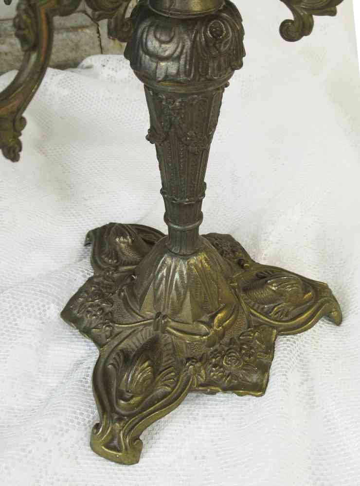 Kandelaber Messing BLUE COTTAGE k-IMG_8266 2 St. alte Kandelaber Kerzenleuchter 5-armig Messing BLUE COTTAGE