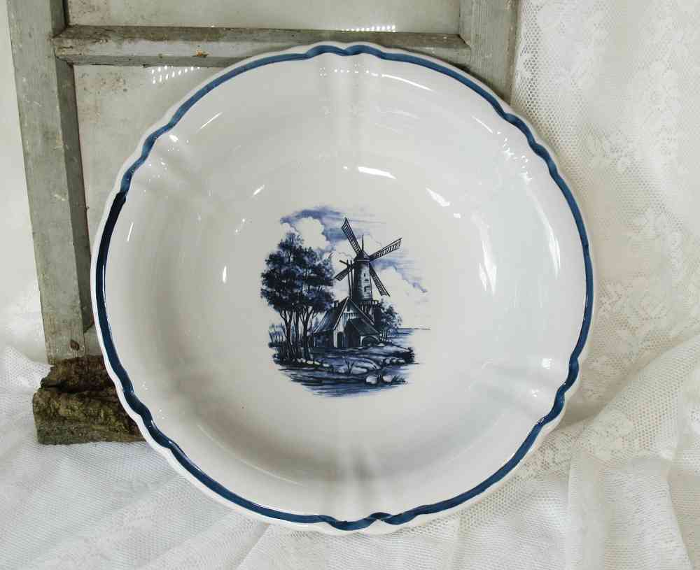 altes Waschset Delft BLUE COTTAGE k-IMG_8237 großer alter Waschkrug mit Schale Waschset BLUE COTTAGE