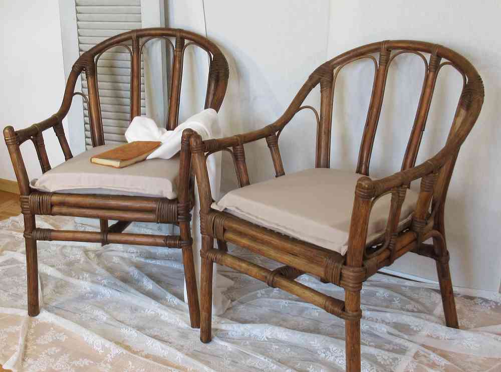 toller alter Bambussessel Rattansessel - BLUE COTTAGE shop