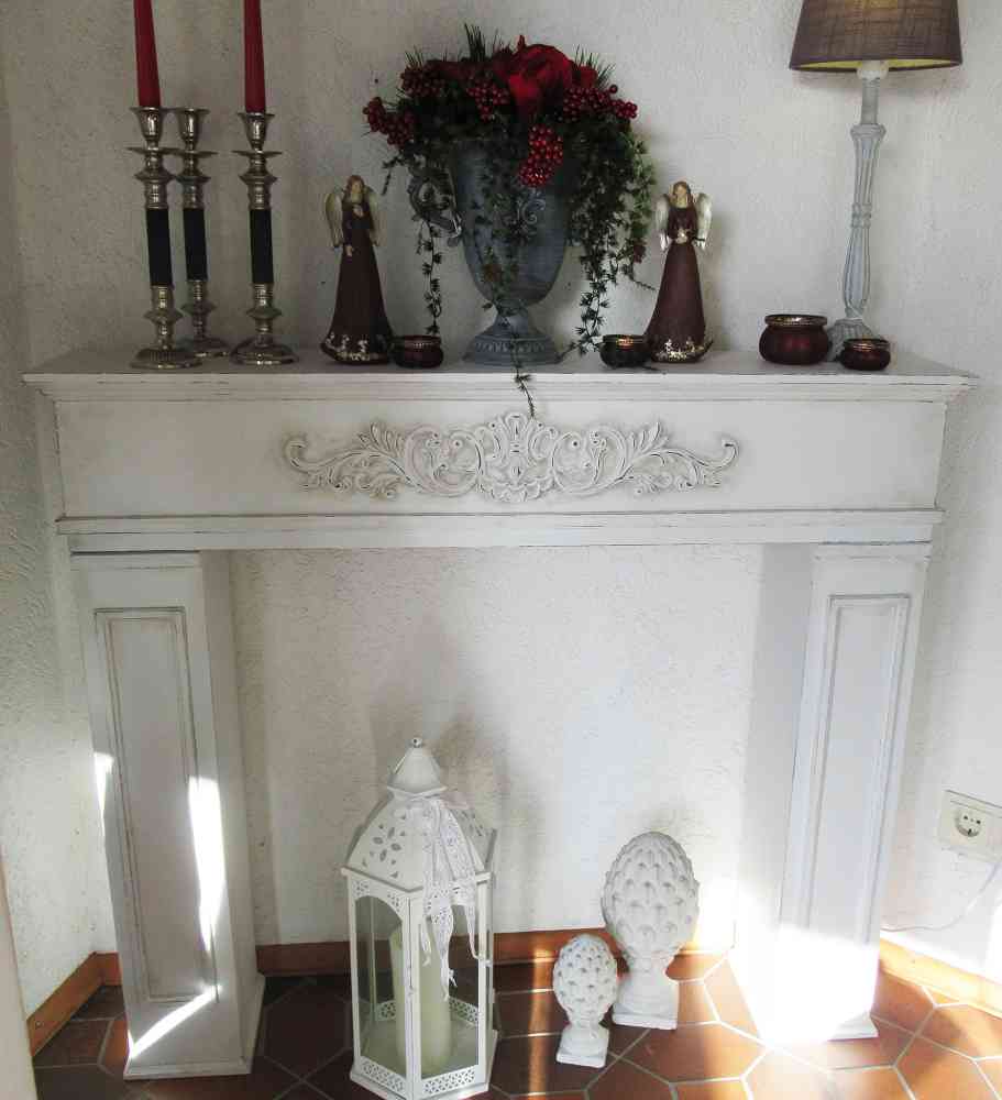 Kaminmaske shabby BLUE COTTAGE k-IMG_0104 große Kaminumrandung Kaminkonsole shabby BLUE COTTAGE