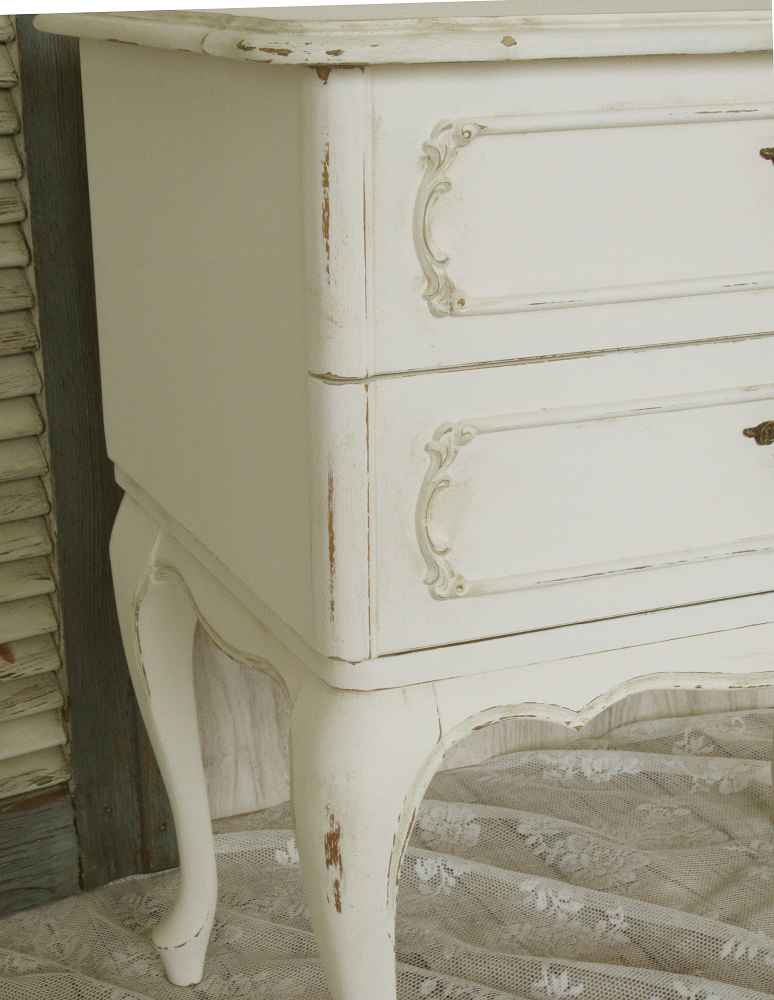 alte Kommode 2 Schubladen BLUE COTTAGE k-IMG_0060 alte kleine Kommode Nachttisch BLUE COTTAGE