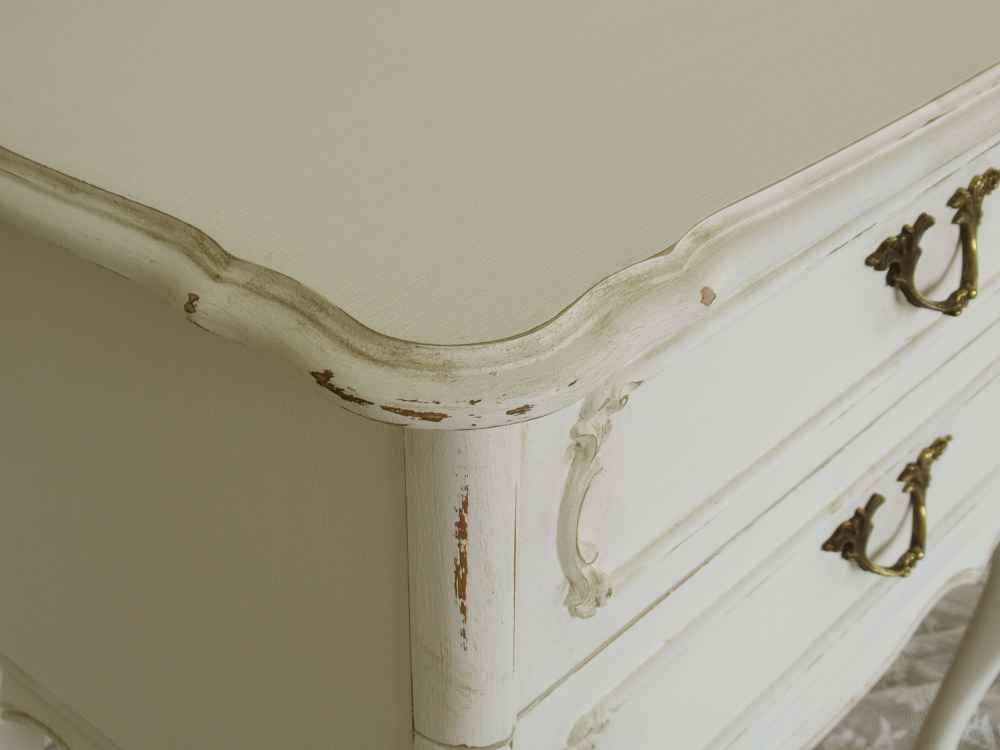 alte Kommode 2 Schubladen BLUE COTTAGE k-IMG_0061 alte kleine Kommode Nachttisch BLUE COTTAGE