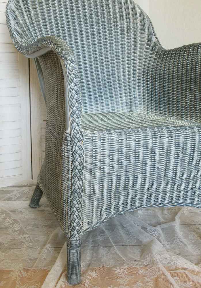 Rattansessel Korbsessel blau - BLUE COTTAGE k-IMG_9971 hübscher Korbsessel bequemer Rattansessel blau-grau BLUE COTTAGE